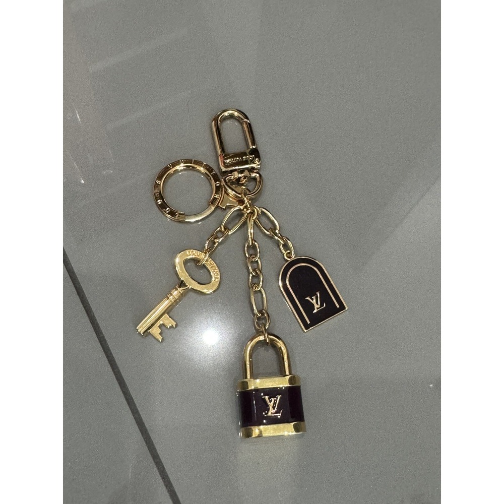 Louis Vuitton Purple Enamel Key Charm